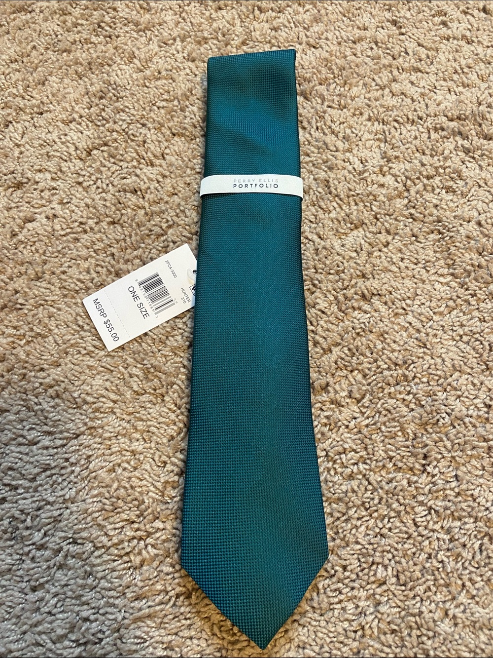 Perry Ellis Teal Textured Men's Tie